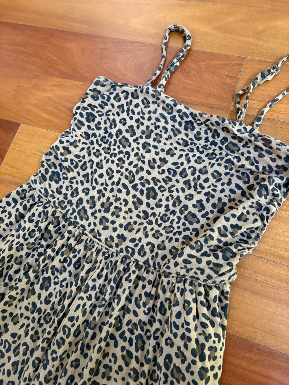 American Eagle Outfitters Leopard Print Jumpsuit - Tan & Black
